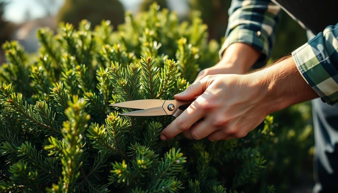 juniper bush trimming