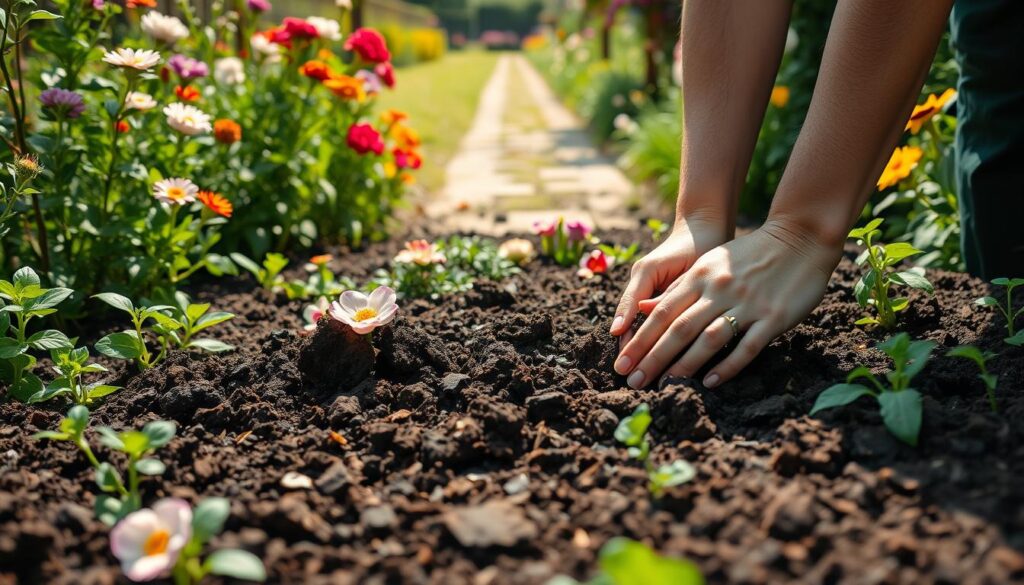 preparing new and existing flower beds