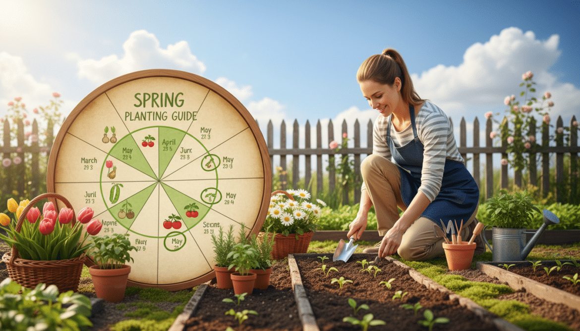 spring garden planting