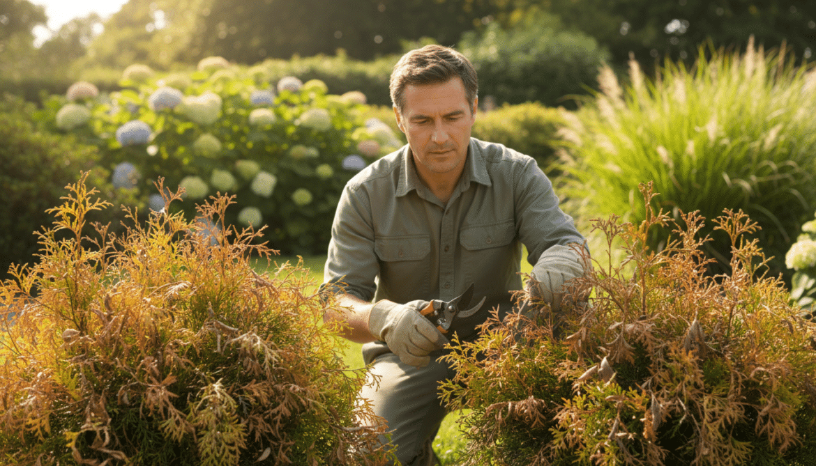 arborvitae blight treatment