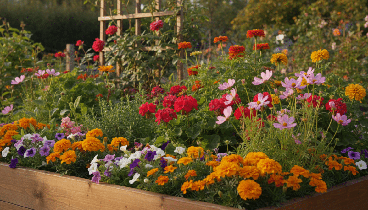 best flowers for raised garden beds