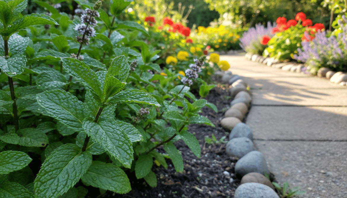 how to grow mint without it spreading