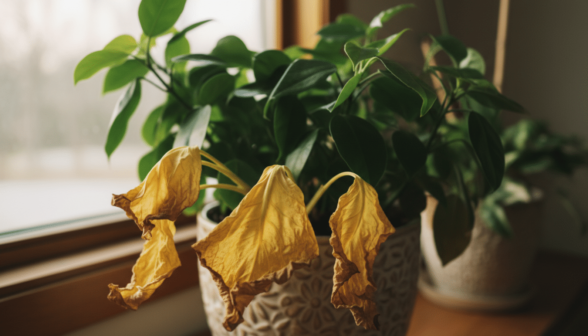 why are my plant leaves turning yellow